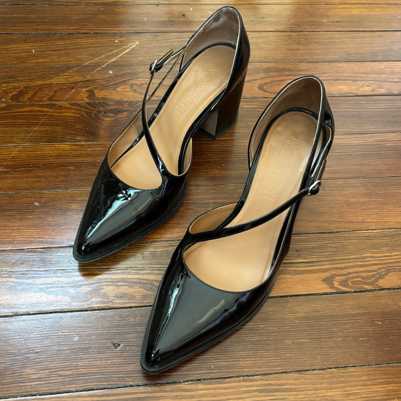 Nomasei THE OFFICE Black Patent Leather Pumps - Picture 1 of 3